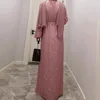 Abbigliamento etnico donna da donna abiti da ballo paillettes che luccicano abito da ballo da ballo da spalla maniche musulmane abiti lunghi da sera formale di vestidos
