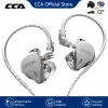 Headphones CCA CS16 16BA Units HIFI In Ear Earphones Bass Noise Cancelling Earbuds Metal DJ Sports Headphone For KZ ZAX ASX ZSX EDX ZS10 Z1