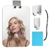 1pcs Miroir acrylique avec miroir de douche d'aspiration murale pour homme rasage des femmes maquillage de voyage portable accessoires de salle de bain