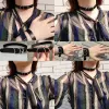 Stands Hot punk harajuku collier coullier cou collier pu cuir cou tunk goth bracelet coulle bracelet bijoux de bracelet en gros