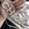 Channel Cclies Pearl Letter Chain Chain Belts Designer Lady Rhinestone Waistband Robe Accessoires Femmes Fashion Fashion Pearls Belt Gift 250