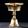 Świece posiadacze relief mosiężne Kolekcja lampy romantyczna złoty świecznik