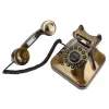 Tillbehör Corded Antique Phone Rotary Dial Home Phone Antik Old Fashion Home Telefon Klassiska vintage -telefoner Heminredning