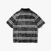 POLOS Men's Summer Cityboy Stripe Wax Print Tshirt Men Camiseta de manga corta Vintage Camiseta Camiseta Camiseta Man