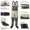Outdoor Clothing Fishing Waders Pants Chest Overalls Waterproof Clothes With Soft Foot Breathable Boot Hunting Work DX1292k