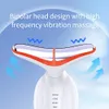 Microcurrent Face Neck Lifting Beauty Device Machine Skin Rejuvenation 7 LED Ansiktsbekämpning Komprimera hemanvändning 240425