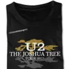 Мужские футболки U2 Ирландская группа Joshua Tr Msica Tshirts Homme Grunge Estilo негабаритная аниме Camiseta Masculina Em Torno Do Pescoo Vero T240425