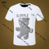 Plein Bear T-shirt Mens Designer Tshirts Vêtements de marque Rhingestone Skull Men T-shirts Classical High Quality Hip Hop Tshirt Top Tees Philipe Plein Shirt 338