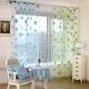 Curtain 1pc 100 200cm Sunflower Tulle Curtains Floral Voile Sheer For Living Room Bedroom Decor Window Treatment Drapes