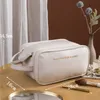 Bolsa cosmética portátil de alta aparência, bolsa de armazenamento cosmético de grande capacidade, bolsa de armazenamento simples e elegante, frete de gota