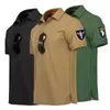 Camisetas táticas camisa de manga curta de verão Camiseta militar Militar T-shirt Mens de seca rápida do exército ao ar livre Fitness Suit de fitness 240426