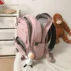 Backpack Fashion High School Bookbag For Girl Boy Nylon Rucksack Men Schoolbag Women Shoulder Bag Travel Black Mochila