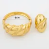 Luxury Bride 18k Gold Color Dubai Bangle con scatola per donne African Etiopia Bracciale REGALI DI FATTURA PER CAPERTI DI BEGLIE CHE 240423 240423