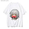 T-shirts voor heren honkai star rail t-shirt dames kawaii schattige pionier toeschouwer gedrukte korte mouwen kleding cartoon y2k top Q240425