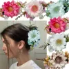 Nova moda acryl haarclip elegante simulatie bloem plástico klauw clipe bloemen haai clipe haarspeld haaraccesoires voor vrouwen