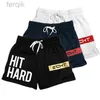 Mäns shorts 2023 NWE Summer Men Shorts Tryck på Sport Shorts Fitness Träning Shorts Breattable Mesh Shorts Jogger Mens Brand Shorts D240426