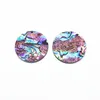 Llegada 35 mm 30pcs acrílico con encanto redondo de carcasa para hallazgos de joyas/aretes Diy PartsJewelry Hallazgos Componentes 240416