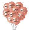 Party Decoration Rosegold Miss to Mrs Latex Confetti Balloons Wedding Bachelorette Hen Night Engagement Brud Shower Supplies