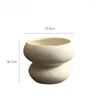 Vaser Creative Cream Style stor diameter keramisk vas minimalistisk vardagsrum bordsskiva blommor arrangemang dekorativa ornament