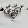 925 STERLING Silver Heart Of Winter Saint Valentin de la Saint-Valentin Ring Fashion Fashion Gift 196371CZ Anneau de diamant