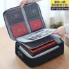 Multi-layered Document Storage Bag, Large Capacity, Multifunctional Storage Box, Credit Card, Driver's License, Important Document Package C