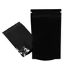 100pcslot Black Stand Up Aluminum Foil Back Packaging Package