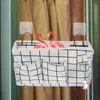 Sacs de rangement tissu panier suspendu porte murale Organisateur de salle de bain Paniers de montage Poches de poche de chevet