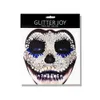 Tattoo Transfer Halloween Fake Tattoo Skull Bone Face Art Jewelry Rhinestone Sticker voor Carnival Night Clubbing Make -up Body Art 240427