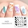Art KADS Nail Stamp Plate Nature Leaves Feathers Design Image Stamping Template Nail Art DIY Plates for Manicuring Painting Tools