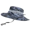 9018 Outdoor Fisherman Hat Leisure Jungle Round Edge Net Hat Mountaineering Fishing Camo Benni Hat