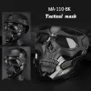 Sécurité Halloween Skeleton Mask Skull Cosplay Masquerade Party Mask Paintball Military Tactical Casket Combat Face Protection Mas Protection