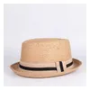 Breda randen hattar hink hattar sommar kvinnor raphaea mens sol hat gentlemans brev pappa rodd maskin fedora hatt pappa platt fläsk pi tassel strand hatt panama c j240425