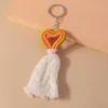 Keychains Lanyards Fashion Love Heart Tassel Keychain Souvenir Gifts For Women Men Men Auto Key Handtas Hanglijst Kiyringen Diy Sieraden Accessoires