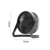Elektrische fans 360 Roterende stompe ventilator USB -plug -in desktopventilator Mini Verstelbare draagbare elektrische ventilator Zomerluchtkoeler voor high -quality ventilator thuis