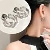 Brincos de argolas coreanas acrílico simples para mulheres moda moda transparente em forma de có de verão geométrico de verão acessórios de jóias