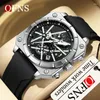 Wristwatches Sanda 1311 High End Quartz Watch Fashionable Classic Minimalist Bar Nail Calendar Waterproof Men's Square