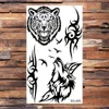 Tattoo Transfer Black Lion Wolf Temporäre Tattoos für Frauen Männer realistische Tiger Scorpion Dragon gefälschter Tattoo Aufkleber Back Body Tatoos kreativ 240426