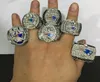 2001 2003 2004 2014 2017 2017 Massachusetts Foxborough Football Championship Pierścień dla fanów Prezenty 6pcs Man Ring6175695