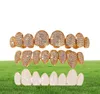 Hip HopPunk Teeth Grillz Set Gold Silver Color Top Irregular 8tooth Canines With Zircon Teeth1056095