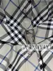 オリジナル1to1ブールベリーズデザイナーの服ドレス格子縞のルーズシャツドレス80907171オリジナルロゴ付き高品質の格子縞のドレス