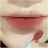 Lip Gloss Color Lipstick Waterproof Long Lasting Matte Red Brown Nude Glaze Liquid Y Tint Beauty Cosmeticlip Drop Delivery Otk4H