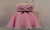 Vestido de dama de honra rosa camuflante de comprimento de ajoelhamento da festa de casamento curto DESS CAMO GOWN9874450