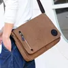 Weysfor Fashion Solid Canvas Messenger Satchel Påsar Buckle Casual Portable Shoulder Bag Korean Trend Simple Pack For Men 240415