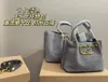 Borsa per la spesa vintage Donne borsette intrecciate in pelle sacca da spiaggia