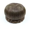 Clip di capelli sintetici di Chignon Women in un pezzo Chignon in stile mela rotonda bocciolo chignons spedizione gratuita
