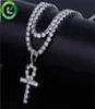 Iced Out Pendant Hip Hop Jewelry Cuban Link Tennis Chain Designer Netclace Micro Cz Diamond Prendants Men Luxury Bling Dame Charms7368666