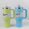 1 pc Nieuwe Quencher H2.0 40oz roestvrijstalen tuimelaars Cups met siliconengreeplid en stro 2e generatie Auto mokken Vacuüm geïsoleerde waterflessen met logo G8821