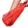 Enveloppe cadeau 50pcs / lot Sac en plastique avec poignée Red épaississer les sacs de gilet en supermarché Grocherie Shopping Home Supplies Home Supplies