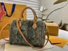 Denim mittleren Alters auf Tasche The Go Damen Printed Designer NF Einkaufstasche Denim Kissenbeutel Umhängetasche Handtasche Luxusschleife Unterarmtasche große Kapazität Crossbody Tasche