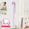 Échelles pour les enfants Hauteur Mesure Growing Chart Wall Stickers, Cartoon Animals Animal Mestial Mesure Decals for Kids Bedroom Baby Nursery